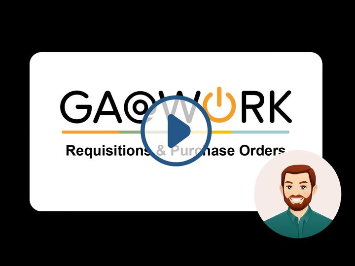 Requisitions & Purchase Orders Video Play Button