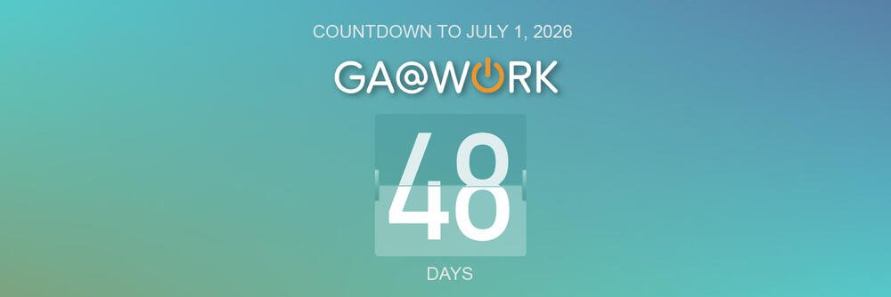 GA@WORK countdown image that displays 48 days left